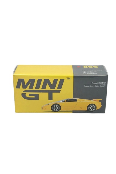 mini gt Nessiworld 1/64 Bugatti Eb110 Super Sport Yellow Bugatti Mgt00866