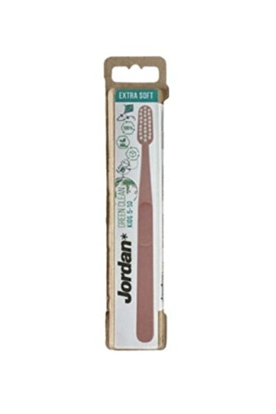 JORDAN Green Clean Toothbrush for Kids aged 5-10 years