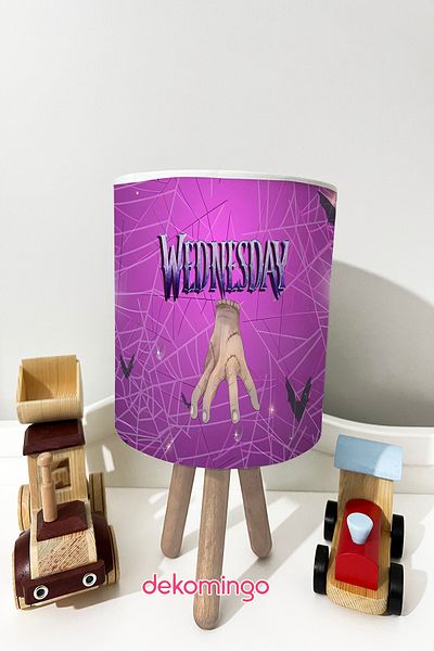 dekomingo Wednesday Purple Baby and Children's Room Lamp Shade