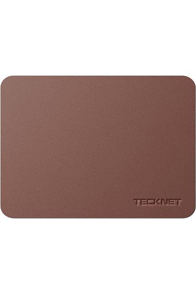 TechKen Covoraș pentru mouse, piele PU, maro, 21 x 27 cm