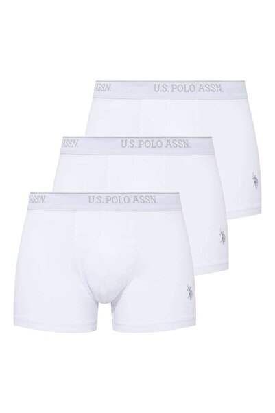 U.S. Polo Assn. U.S. Polo Assn. Ανδρικά 3-τεμάχια λευκά βαμβακερά μποξεράκια ...