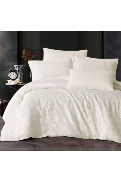 Pazar Home Bedding مفرش نفر ونص جاكار من ٤ قطع- بازار هوم كروسيل بحشوة ثابتة