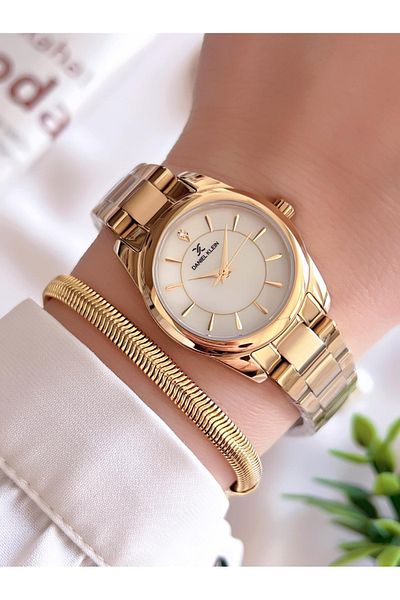 Daniel Klein Daniel Klein Steel Cord 30 Mt Water Resistant Women's Wristwatch + Bracelet BDK.1136578