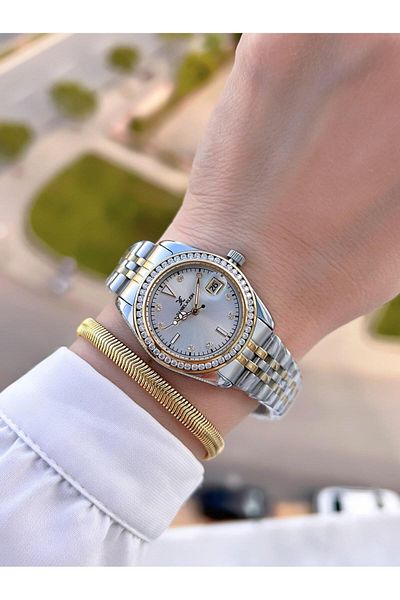 Daniel Klein Retro Mini Case with Calendar Series 2 Years Warranty 3Atm Resistant Women's Wristwatch Bdk.13715.3