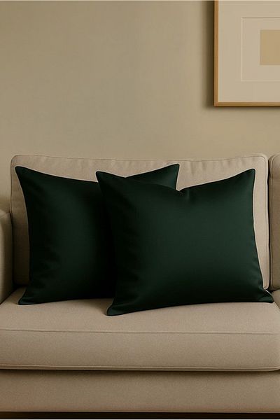 Miabella Home Husa de perna din satin din 2 piese |   Fata de perna pentru scaun |   Decor pentru casă 43x43