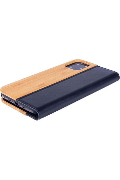 Karll Protective Phone Case For Iphone 12 Mini, Wood/tpu, Black/natural, 6.1 Inches