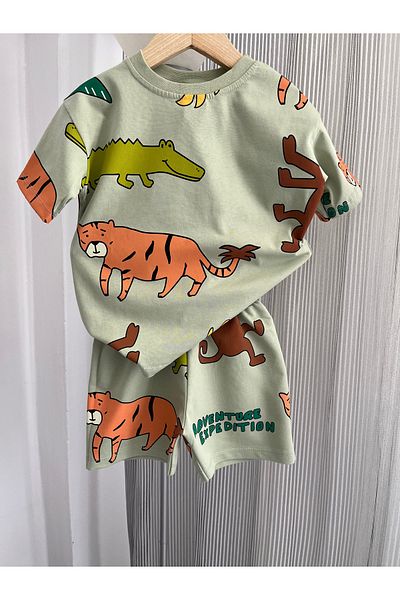 Alvadonna Safari Boy's Bottom Top Set