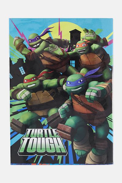 Ninja Turtle دفتر ملاحظات لمرحلة ما قبل المدرسة، 100 ورقة، مجموعة خضراء/سوداء