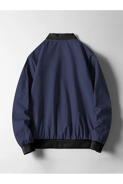 NkyÜniforma Jachetă bomber NKYStore pentru bărbați, albastru bleumarin – sezonieră, hidrofugă, croială modernă (M-XXL)