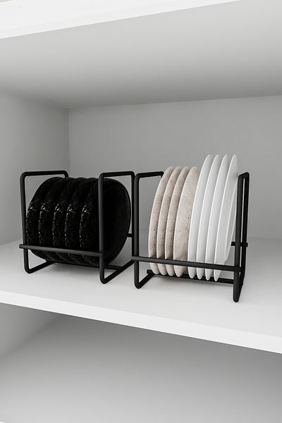 EVA METAL TASARIM 2 броя стойка за чинии, сушилня за чинии, кухненски и плотов органайзер, поставка за съдове
