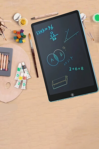 MAROKEN Çocuk Çizim Tableti Kız Erkek Eğitici Yazı Yazma Resim Grafik Çizme Tahtası Taşınabilir LCD Tablet