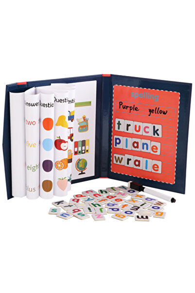 Ma Baby لعبة ألغاز الكلمات المغناطيسية على شكل مشبك كتب لتعلم اللغة الإنجليزي...