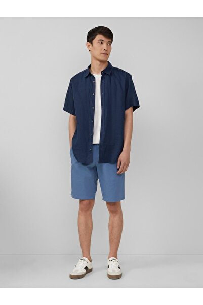 s.Oliver Men's chino shorts, Phoenix with Regular fit and mid-rise, Dark blue