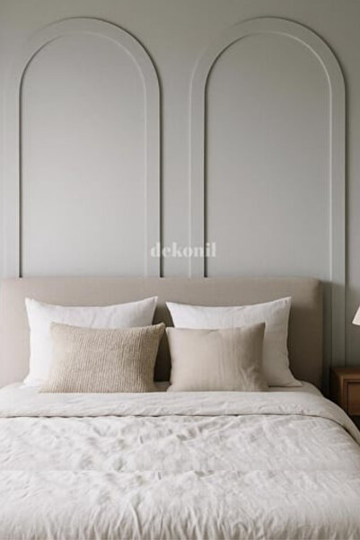 Dekonil Pinterest İskandinav MDF Oval Duvar Çıtası 70*235cm (1 Adet)