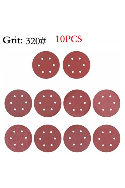 Choice7 ورق صنفرة 320 حبيبة مقاس 9 بوصات، ورق صنفرة 225 مم بستة فتحات، آلة تل...