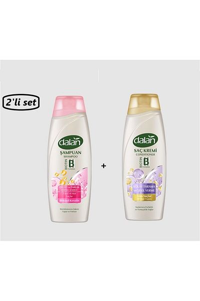 Dalan Strong and Shiny Shampoo 450 ml + Easy to Comb Conditioner Set of 2