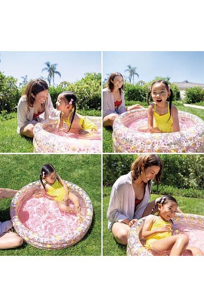 Intex Piscina copii, gonflabila, Rotunda cu Model Floral, Ø 86x25cm, Intex