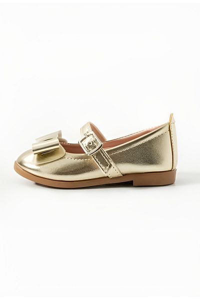 Via Bambino Girl Shoes B-190 Gold