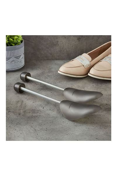 Home Box 2-Piece Shoe Shaper Grey/Silver
