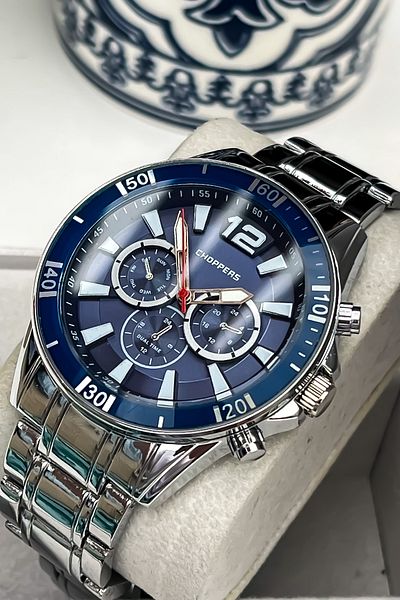 Choppers New Season Sports Model Silver Color Men's Wristwatch Bracelet with Gift Father's Day Gift