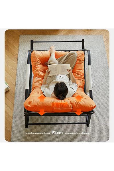 Old_Feller Double Rocker Recliner Chair with/Storage & Cushion - Indoor/Outdoor Lounge Chair for Patio/Garden