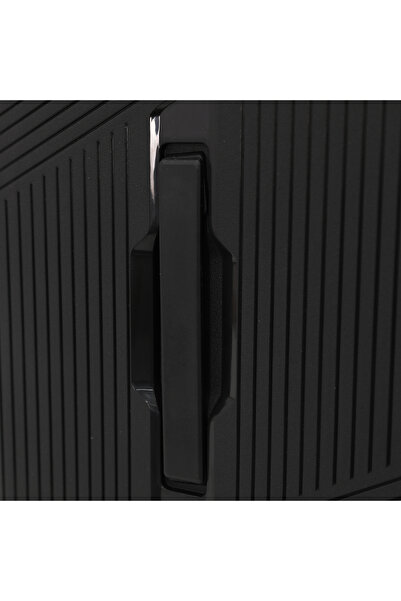 Giordano Hardshell PP Luggage Trolley Bag 20 inch Cabin Size With Double Spinner Wheels,Black