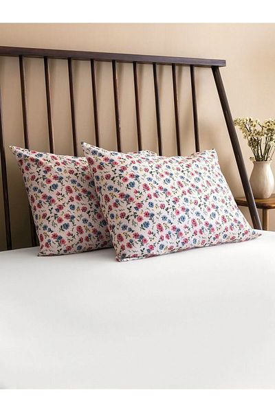 LC Waikiki Μαξιλαροθήκη Μικτό Λουλούδι 2 Τεμάχια 50x70 Εκ