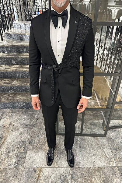 Fc Plus ÜST YELEK PARÇALI TAŞLI TOKALI TAKIM ELBİSE