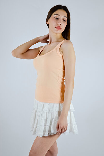 Qu Style Slim Fit Square Neck Ribbed Camisole Undershirt