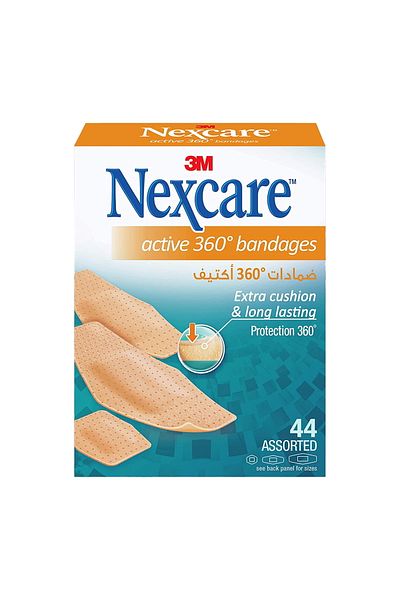 Nexcare 3M Active 360 Bandage Assorted 44 pcs