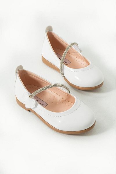 Via Bambino Girl Shoes B-111 White