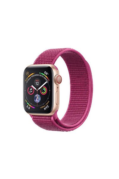 REDz Accessories Sport Strap, Compatible With Apple Watch, Textile, Raspberry - 38/40/41 Mm