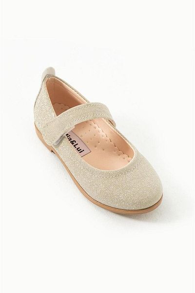 Via Bambino Girl Shoes B-180 Gold