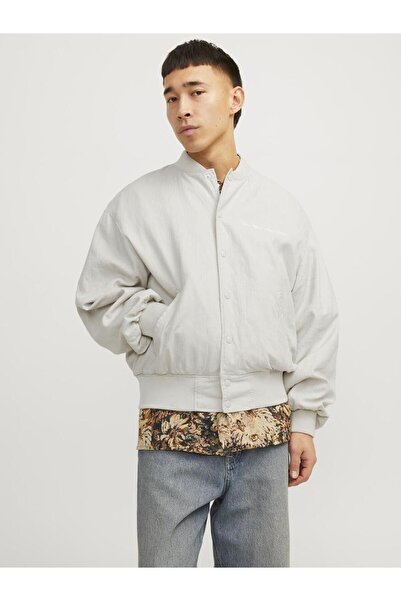 Jack & Jones Jorfaro Linen Bomber Jacket 12253174-Mo