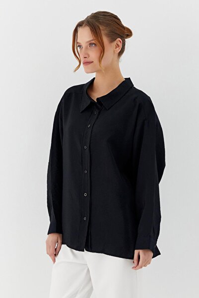 Shopping Shop Cămașă oversize NEGRĂ