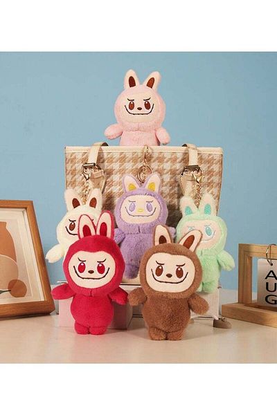 Yelajoy Plush Toy Keychain Charm Gift Frown Keychain