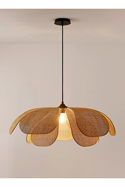 burenze Modern Tasarım Rose Çiçek Sarkıt Avize Hazeran Kumaş Boheme Salon Oturma Odası Mutfak Avizesi