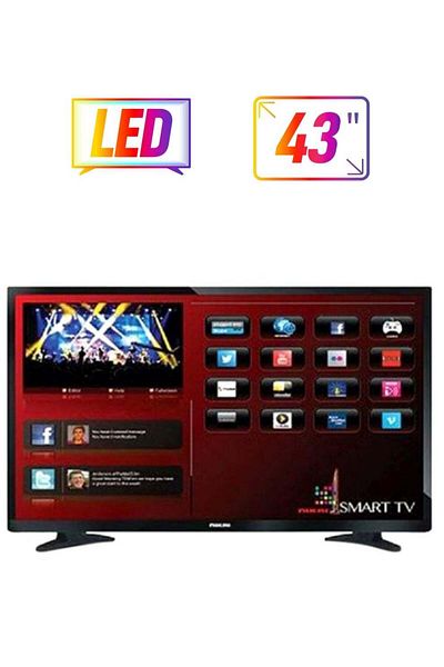 Nikai Smart LED TV 43-inch NTV4300SLEDT2 Black