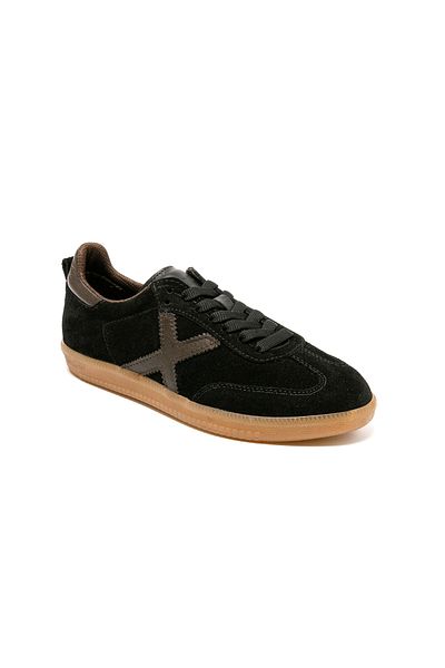 John May Tenis pentru femei / fete (zilnic) RC-25Y-088-M-VADE John May piele intoarsa neagra-piele maro