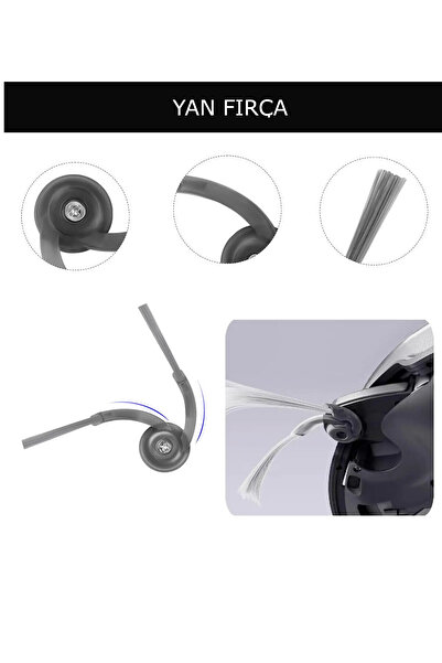 küche&haus Roborock Saros 10/10R Qrevoedge/Qrevoedgec/Curv Compatible Main Brush Side Brush Dust Bag