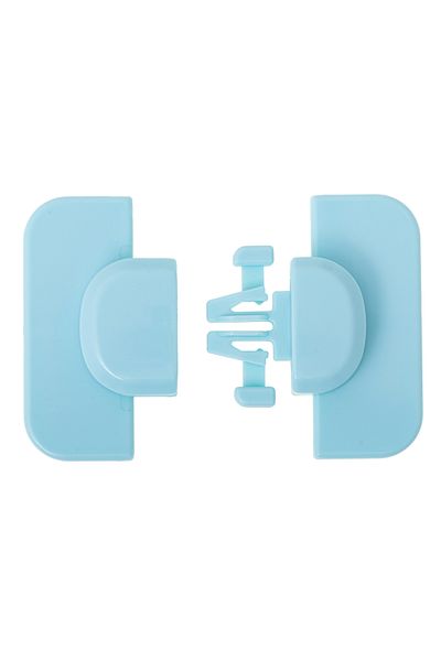 zola Siguranta pentru copii, colturi, mobila, frigider, din plastic, lipire adeziva, 6.5x6x1 cm, albastra