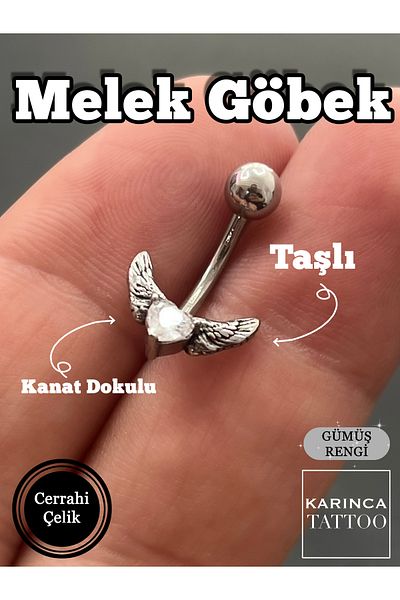 Karınca Piercing Angel Stone Belly Piercing