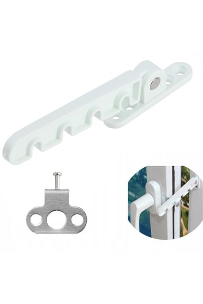 zola Window locking system, 12 cm, distance between mounting screws 43 mm, white