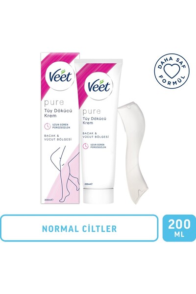 Veet PURE TÜY DÖKÜCÜ KREM HASSAS CİLTLER 200 ML