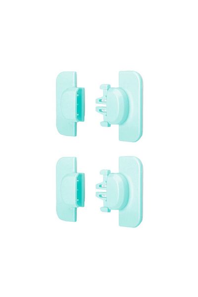 zola Set of 2 child safety corners for furniture, refrigerator, plastic, blue