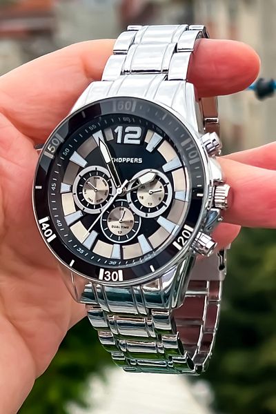 Choppers New Season Sports Model Silver Color Men's Wristwatch Bracelet with Gift Father's Day Gift