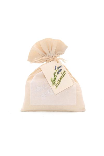 NEFERTARİ Lavender Flowers for Bath in Embroidered Bag by Nefertari