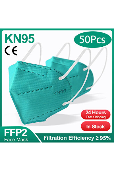 Choice KN95-50 قطعة - أخضر 10-200 قطعة كمامة ffp2 سوداء kn95 ماسكاريلا سوداء ...