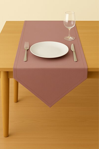 Luvora Home Runner triunghiular texturat din catifea din seria Luna - Gülkurusu