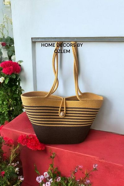home decors by özlem Straw Shoulder Bag Beach Bag Daily Bag Handcrafted Handmade Arm Bag Hand Bag